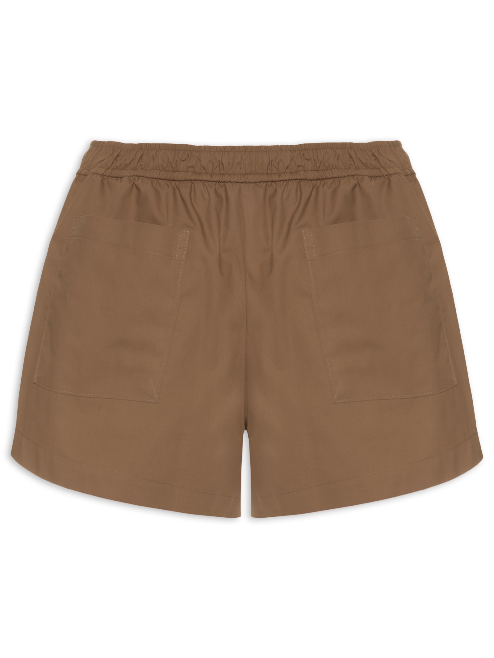 Short Feminino Sara Paper Mogno Marrom Panô