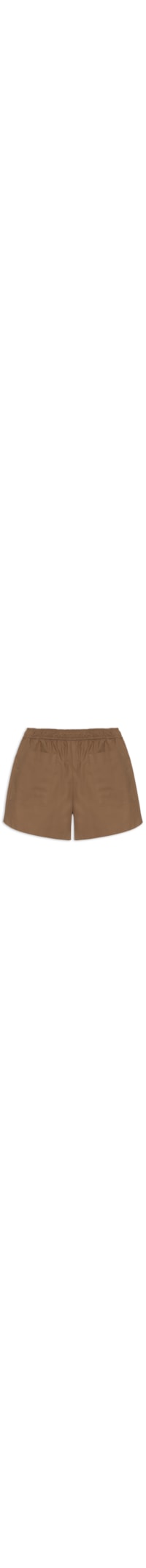 Short Feminino Sara Paper Mogno - Marrom