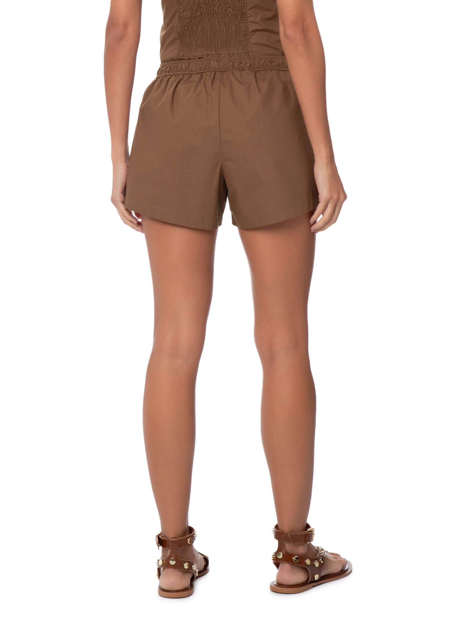 Short Feminino Sara Paper Mogno Marrom Panô