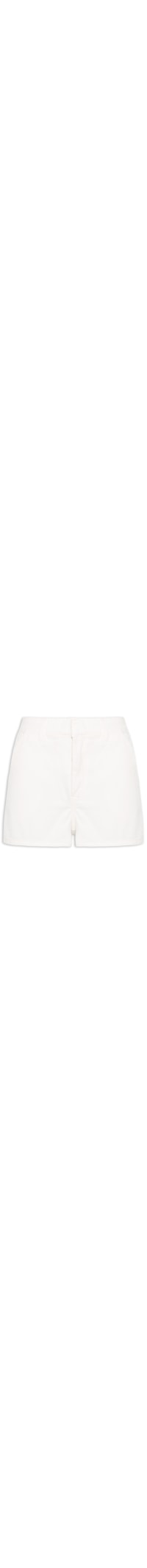 Short Feminino Sarja Alfaiataria - Branco