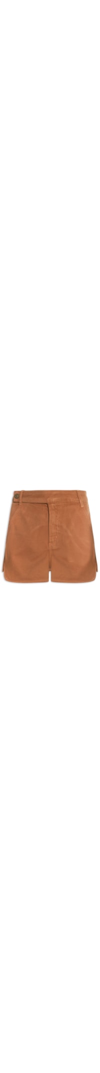Short Feminino Sarja Alfaiataria Color - Marrom