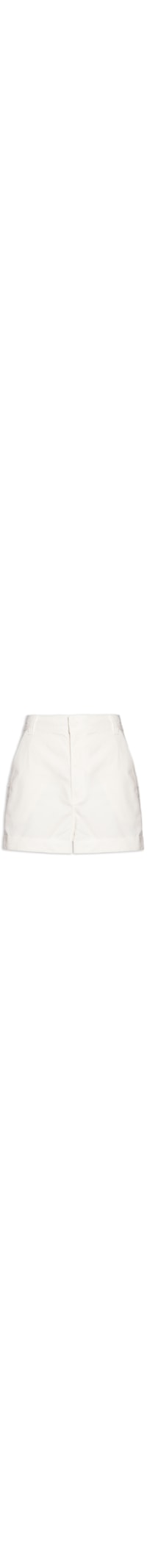 Short Feminino Sarja Alfaiataria Color - Off White