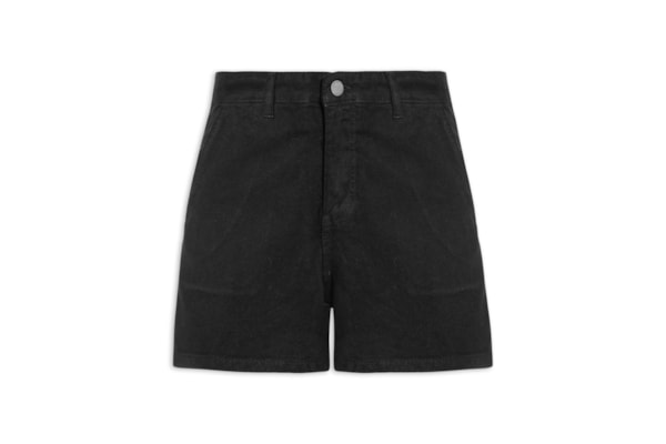 Short Feminino Sarja Basic Color - Preto