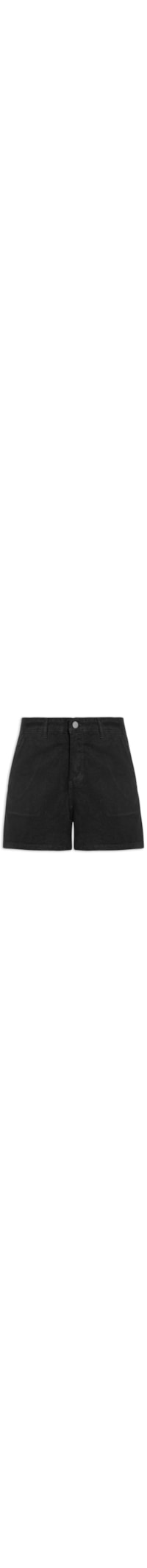 Short Feminino Sarja Basic Color - Preto