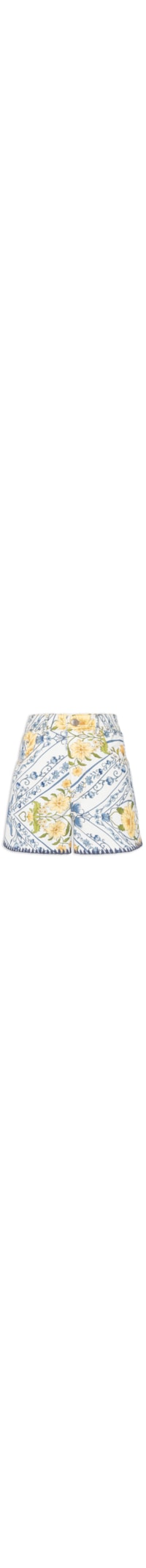Short Feminino Sarja Coração Boho - Azul