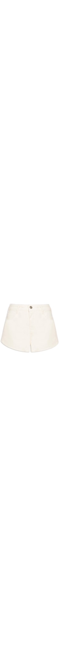 Short Feminino Sarja Jade - Off White