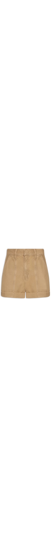 Short Feminino Sarja Listras Color - Marrom