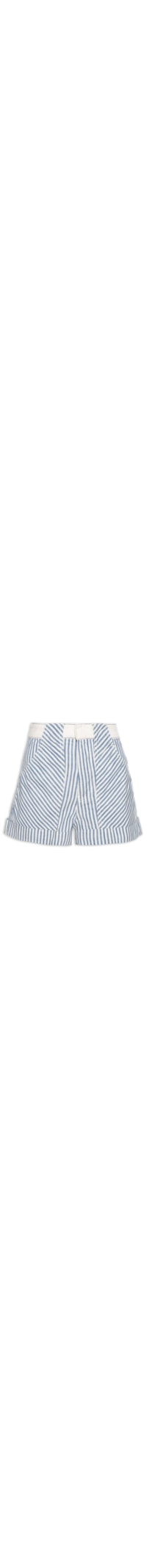 Short Feminino Sarja Mix Alfaiataria - Azul