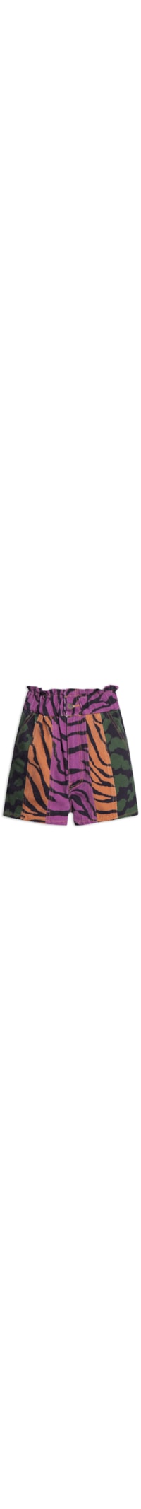 Short Feminino Sarja Patch Selvatica - Animal Print