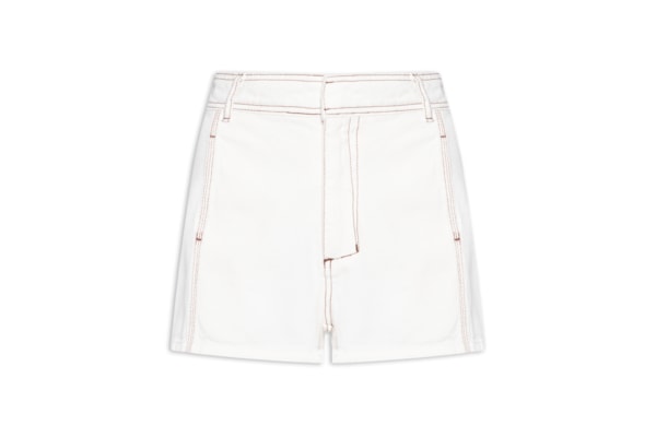Short Feminino Sarja Pespontos - Branco