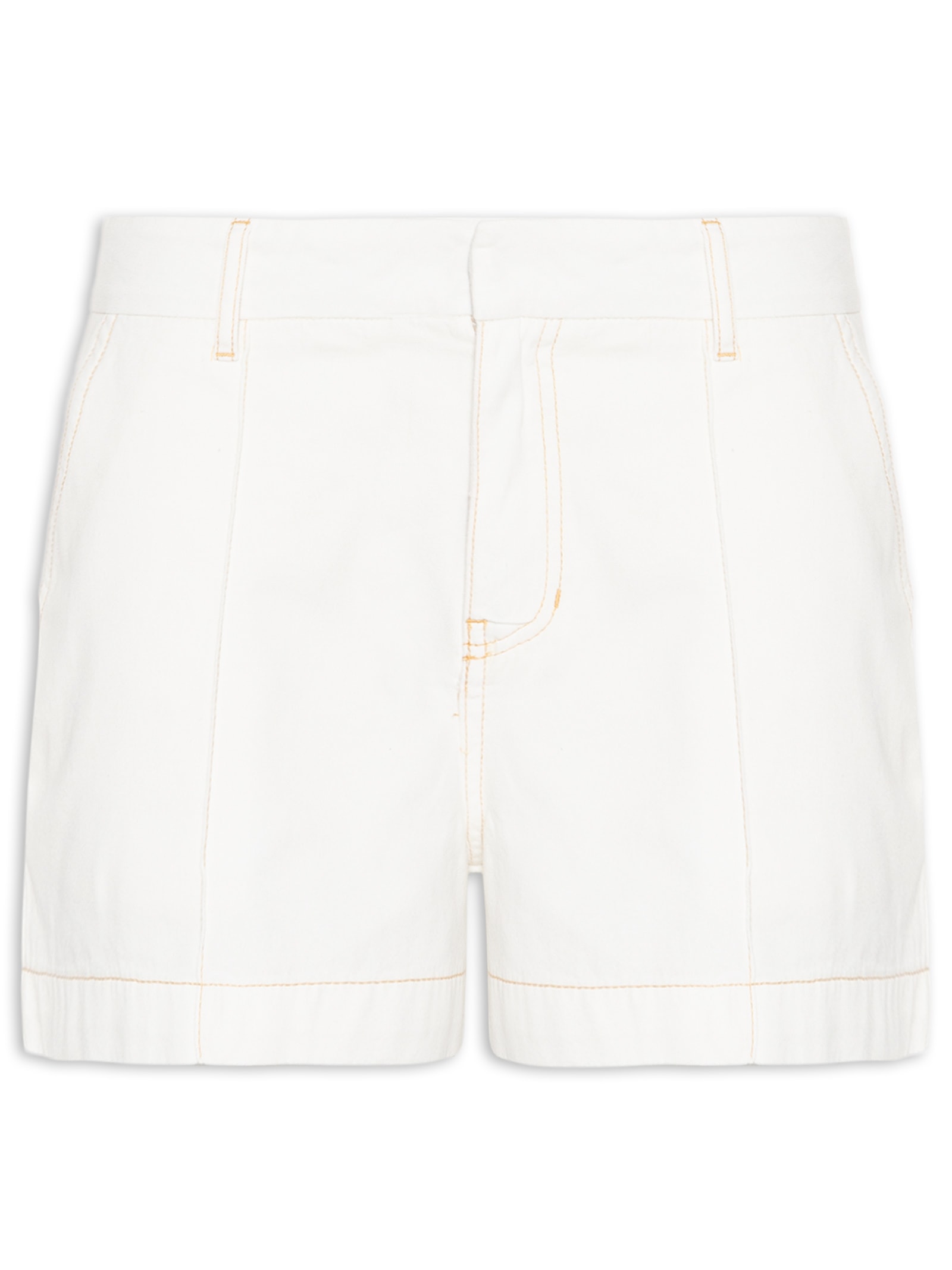 Short Feminino Sarja Rota Do Vento Branco Cantão