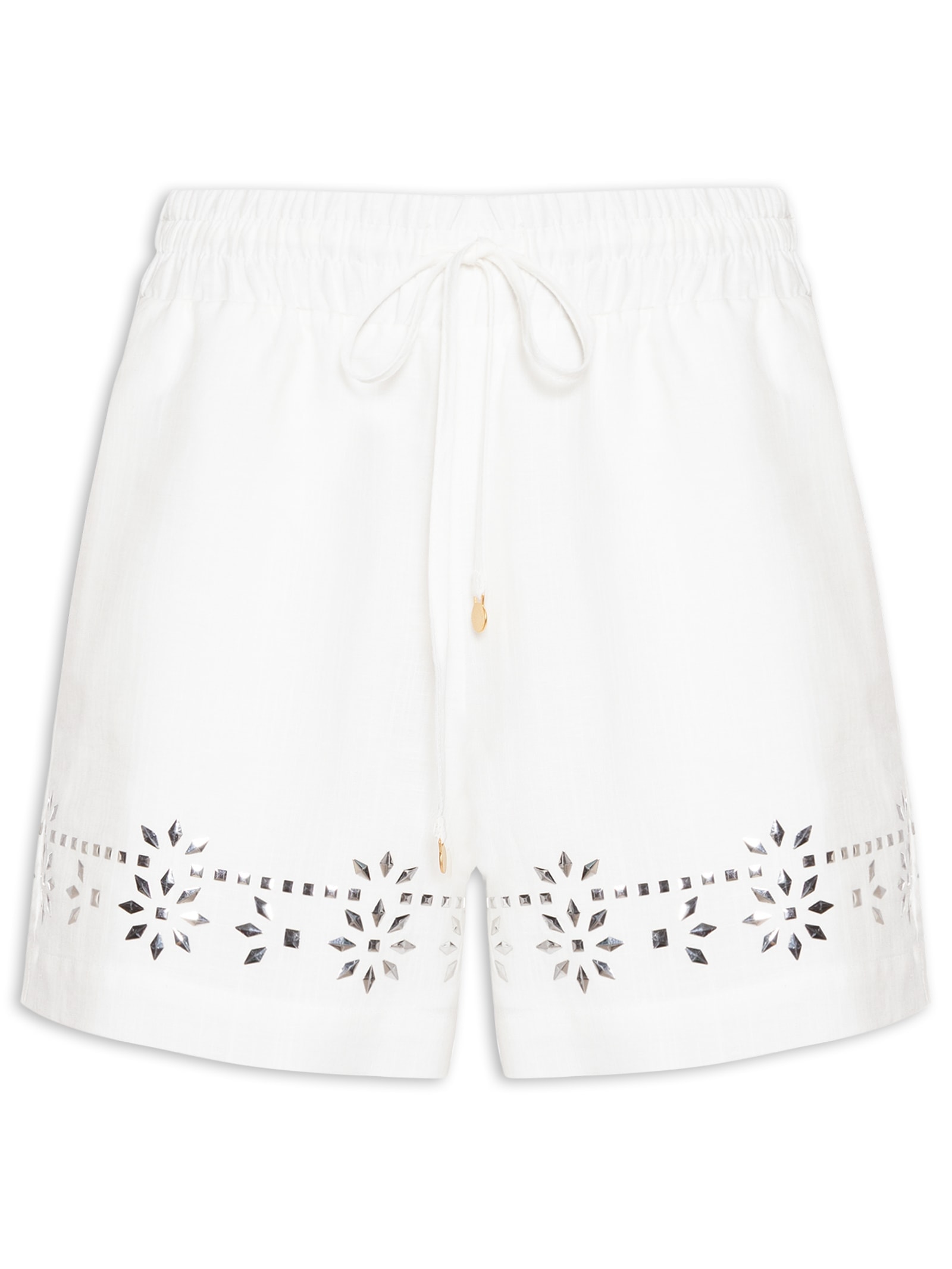 Short Feminino Sport Celebrate Branco Salinas