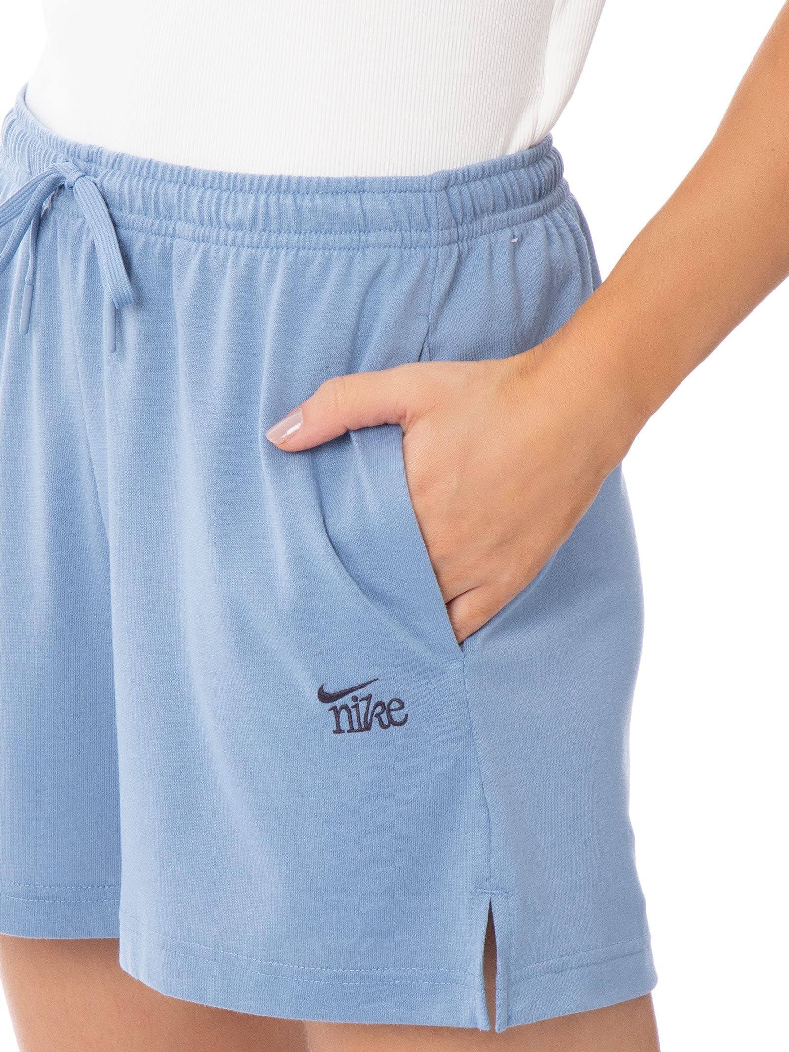 Short Feminino Sportswear Chill Knit Azul Nike