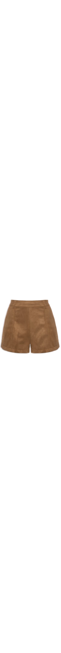 Short Feminino Suede - Marrom