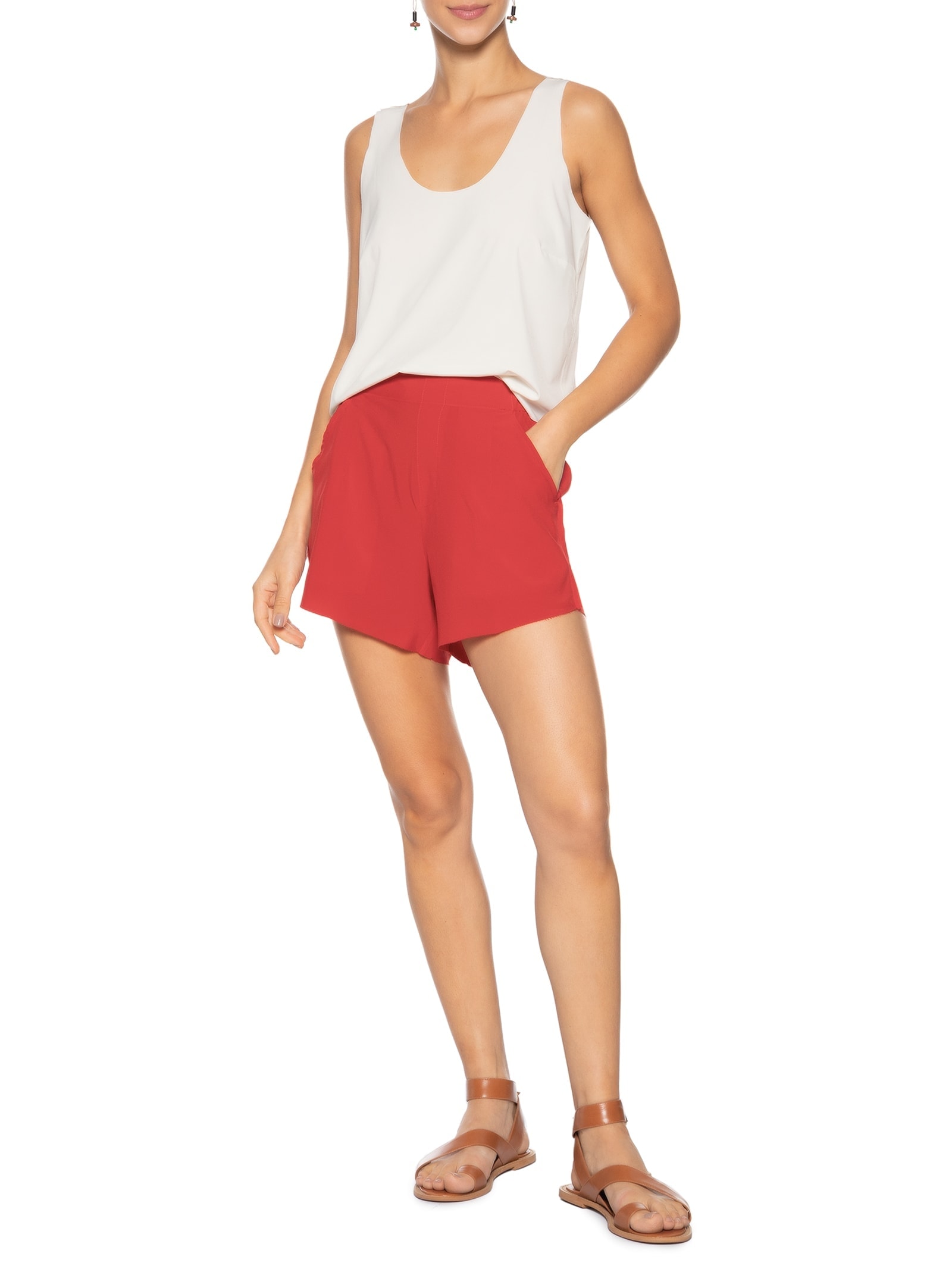 Short Feminino Superlight Vermelho Osklen