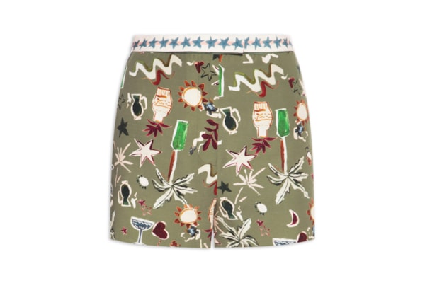 Short Feminino Talia Estampado - Verde