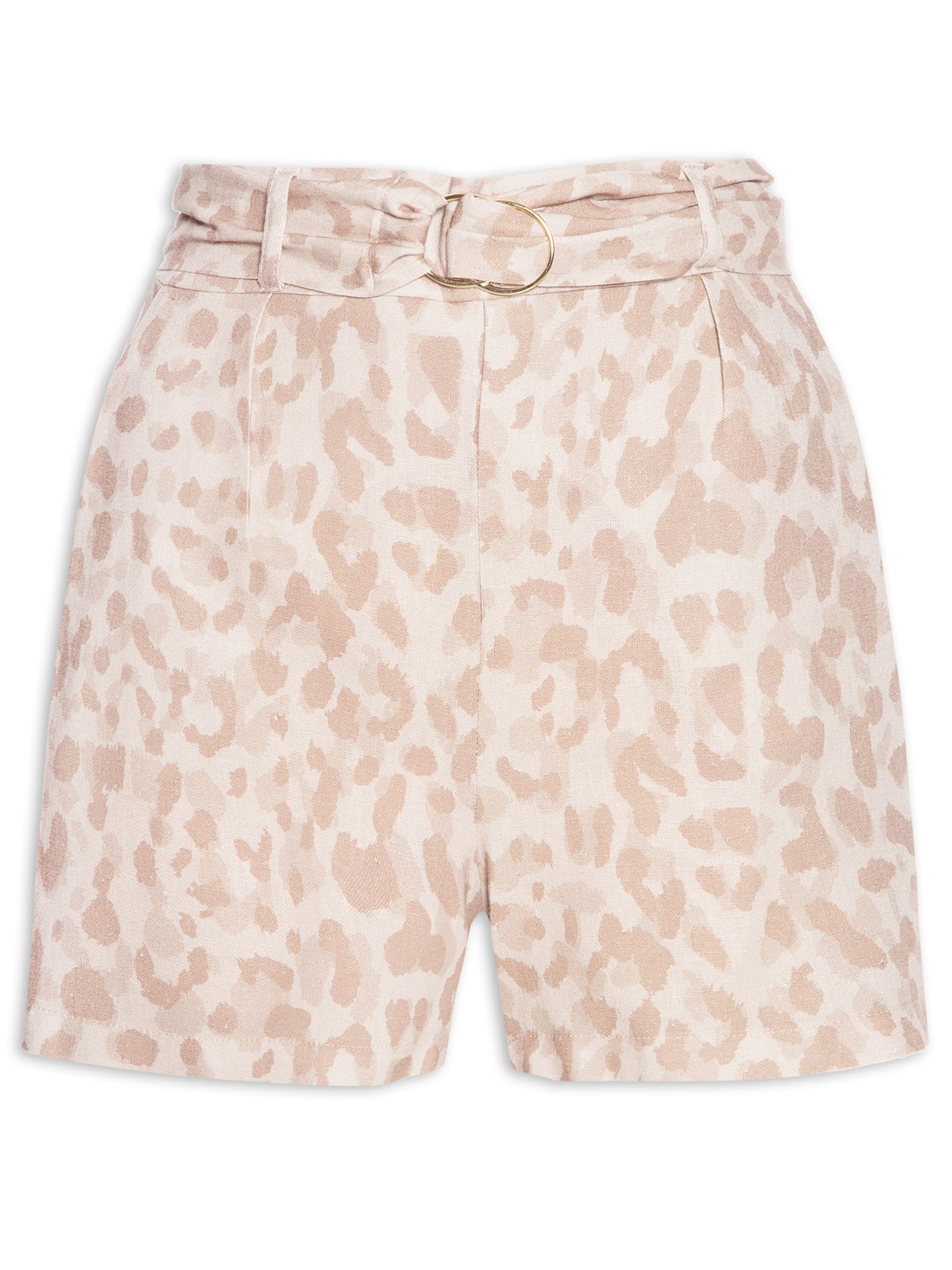 Short Feminino Tecido Lino Marrakesh Animal Print Lez A Lez