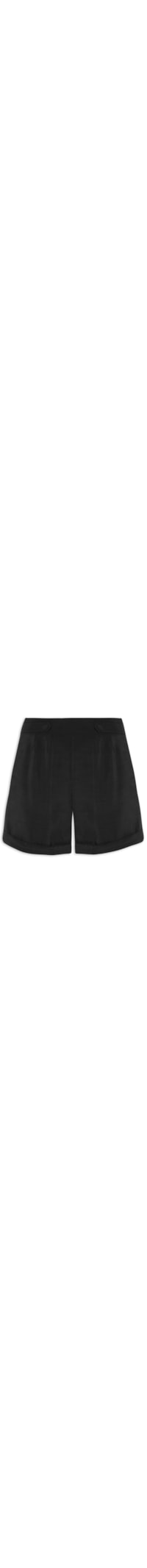 Short Feminino Tecido Nagoya Slub - Preto