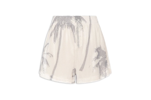 Short Feminino Tela Coqueiro - Off White