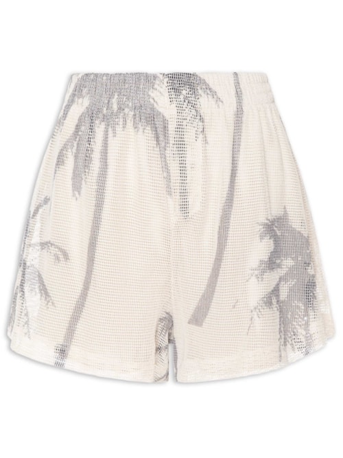 Short Feminino Tela Coqueiro – Off White