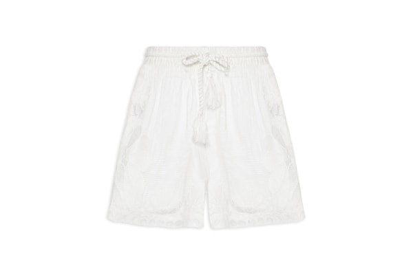Short Feminino Tela Curtwork Palermo - Off White