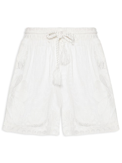 Short Feminino Tela Curtwork Palermo – Off White