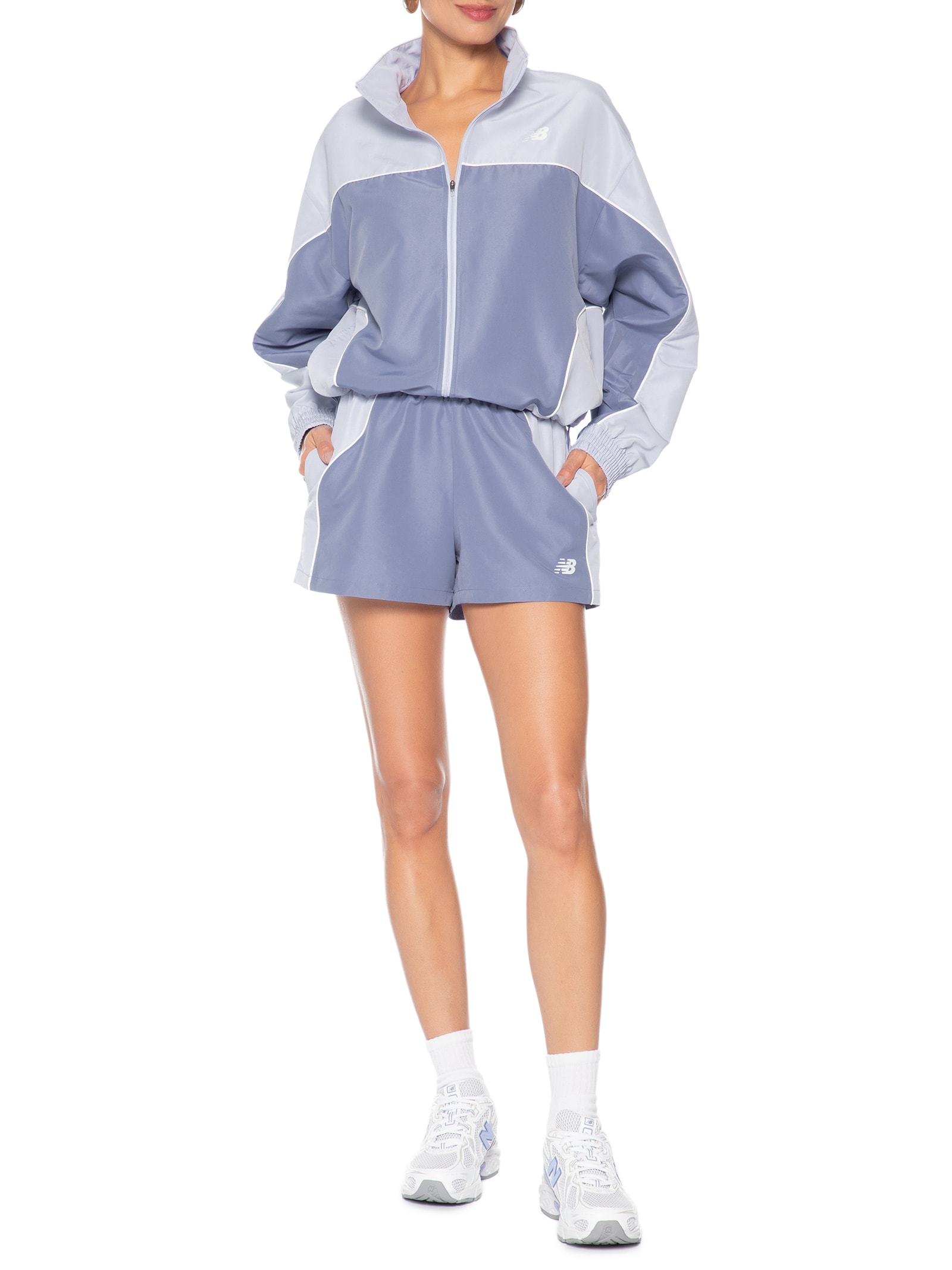 Short Feminino Trackside Woven Roxo New Balance