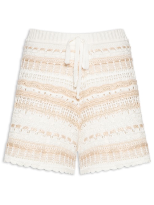 Short Feminino Tramas Tricot – Branco
