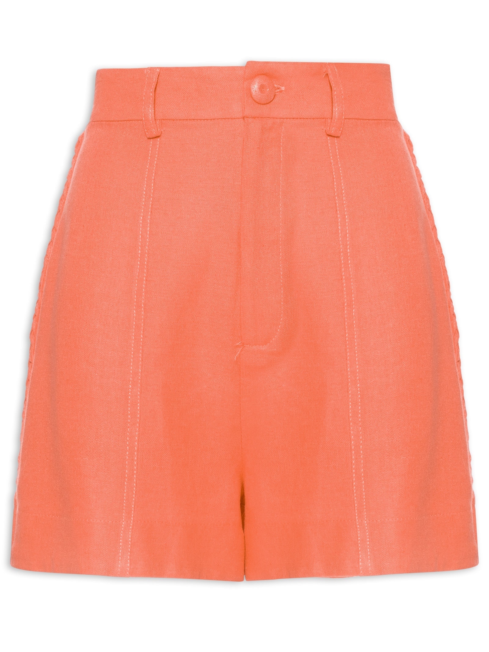 Short Feminino Trança Lateral Rosa  Farm