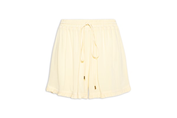 Short Feminino Transpassado Babadinho - Amarelo