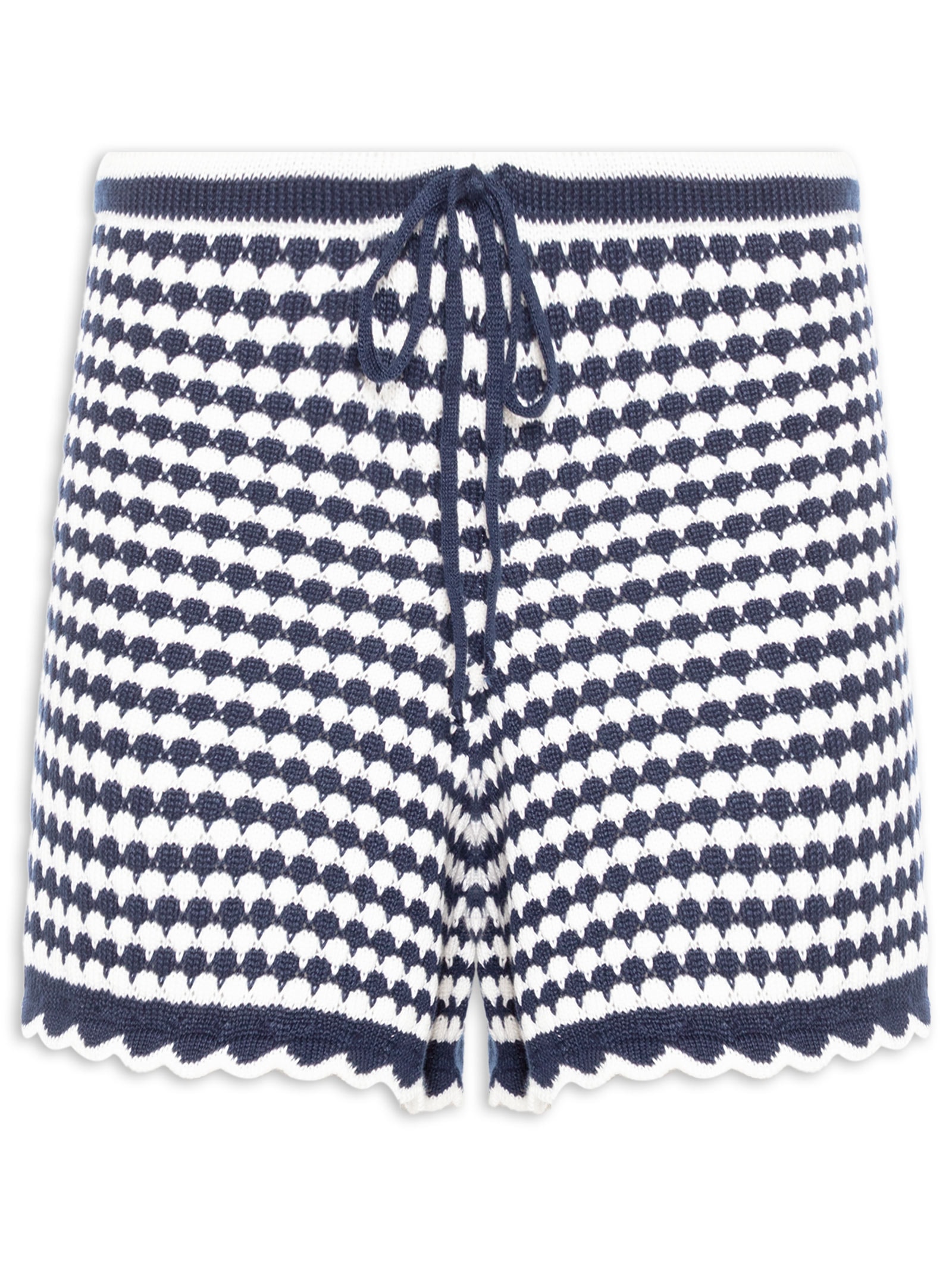 Short Feminino Tricot Babadinho Azul Farm Praia