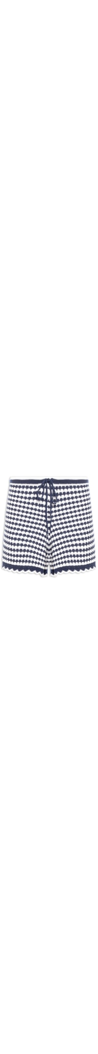 Short Feminino Tricot Babadinho - Azul
