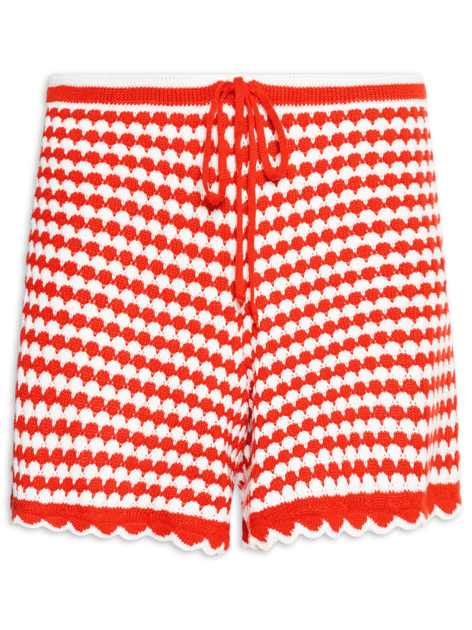 Short Feminino Tricot Babadinho Vermelho Farm Praia