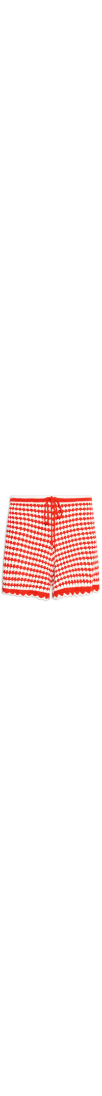Short Feminino Tricot Babadinho - Vermelho