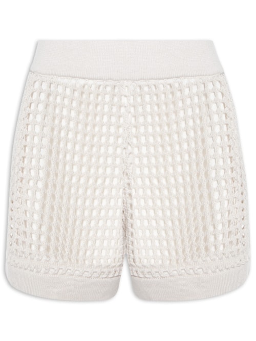 Short Feminino Tricot – Bege