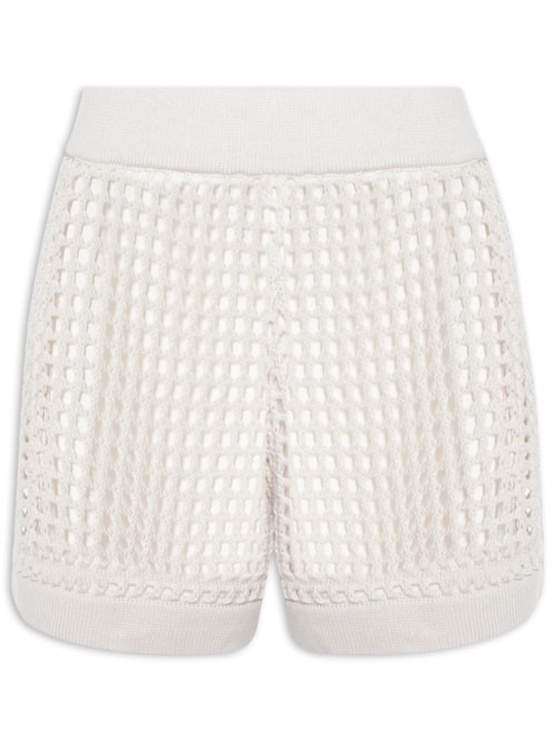 Short Feminino Tricot - Bege