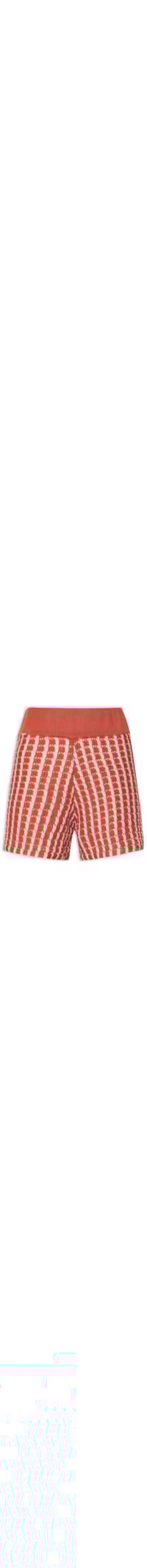 Short Feminino Tricot Cintura Alta - Vermelho