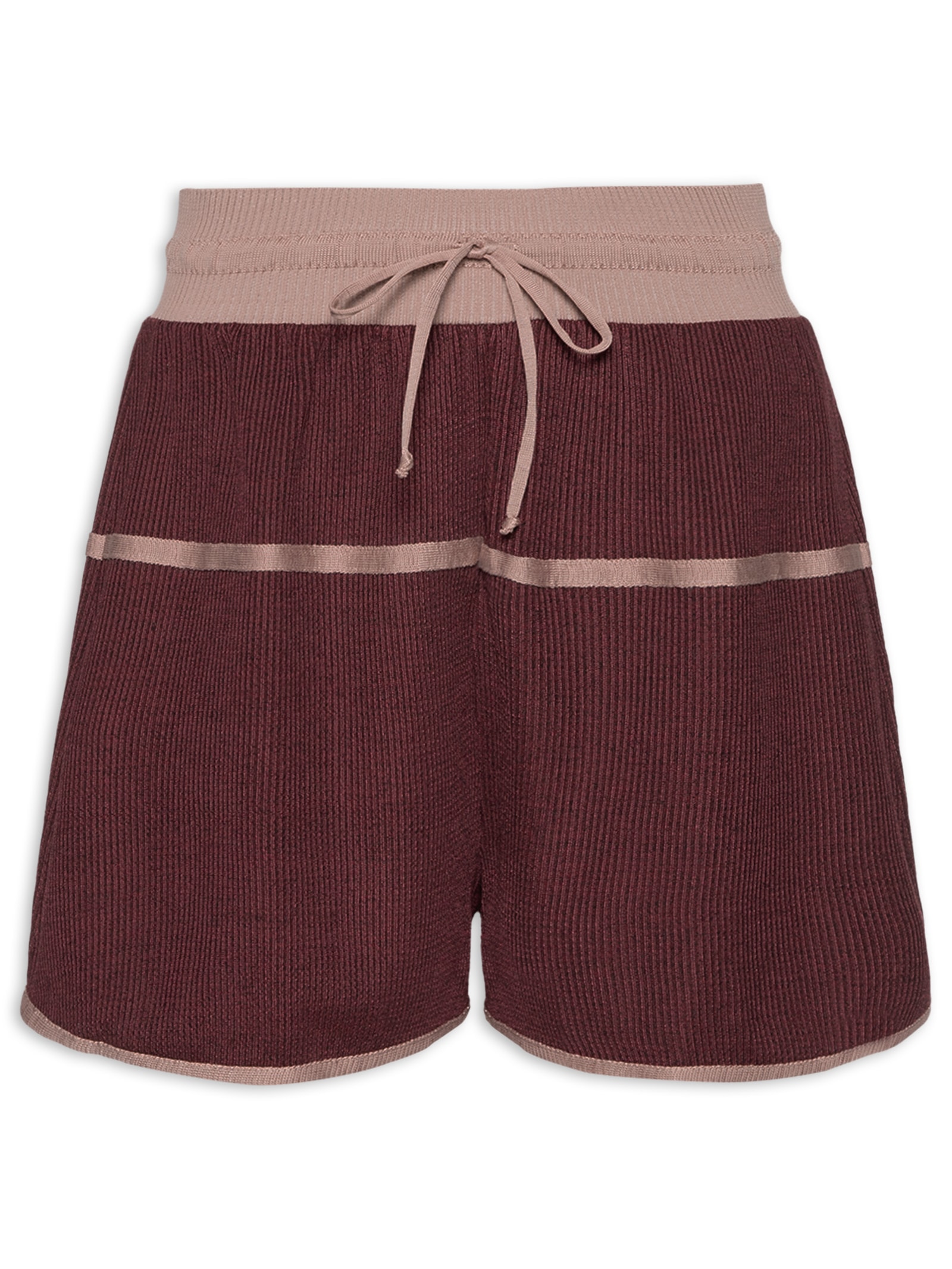 Short Feminino Tricot com Vivo Vinho Animale Jeans