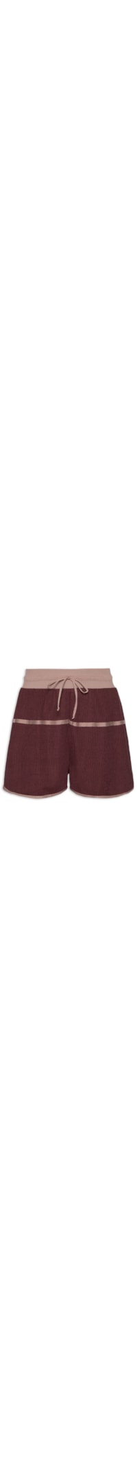 Short Feminino Tricot com Vivo - Vinho