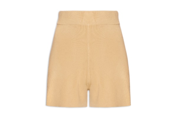 Short Feminino Tricot Comfy - Bege