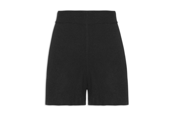 Short Feminino Tricot Comfy - Preto