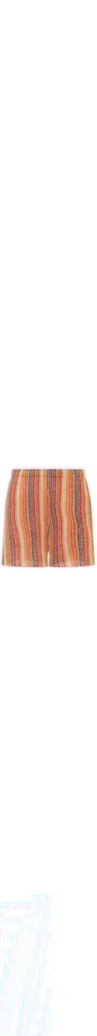 Short Feminino Tricot Listras - Vermelho