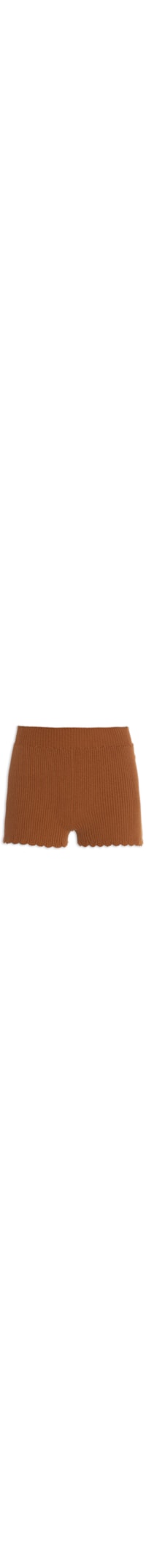 Short Feminino Tricot - Marrom