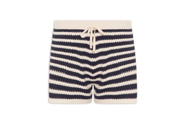 Short Feminino Tricot Trama Listrada – Preto