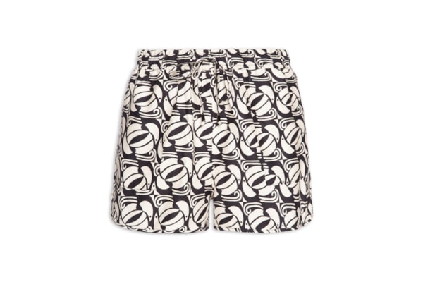 Short Feminino Tuca Xadrez - Preto