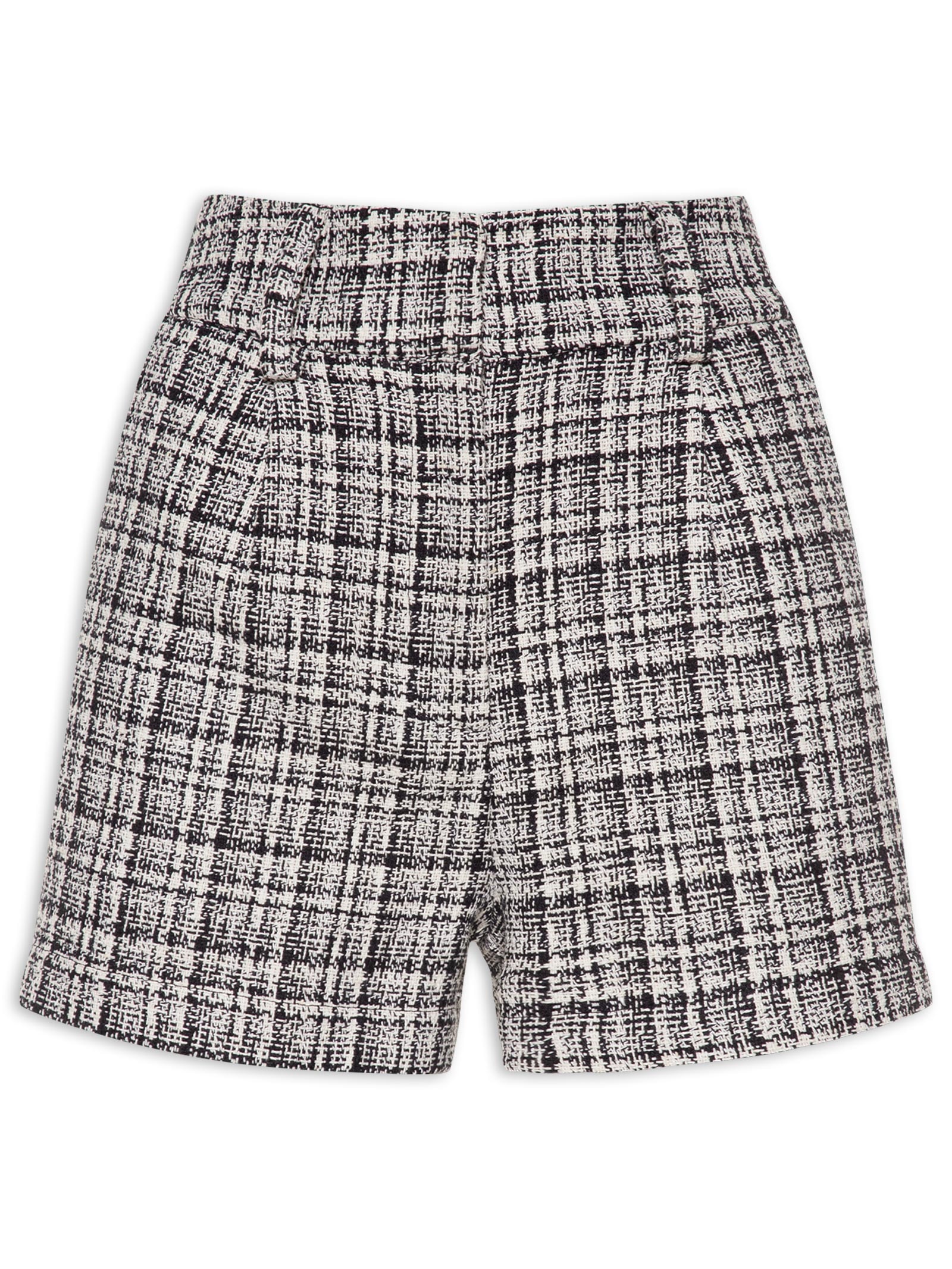 Canal - Short Feminino Tweed Pb - Preto
