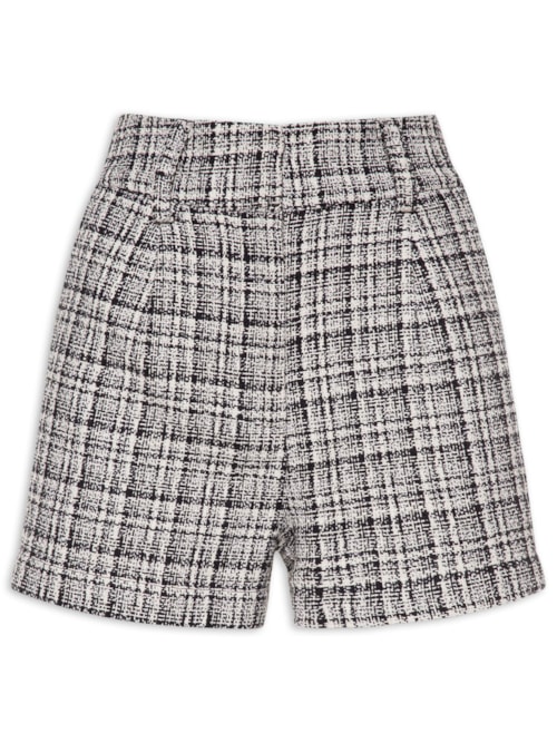 Short Feminino Tweed Pb – Preto