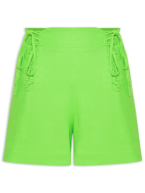 Short Feminino Visco Linho – Verde