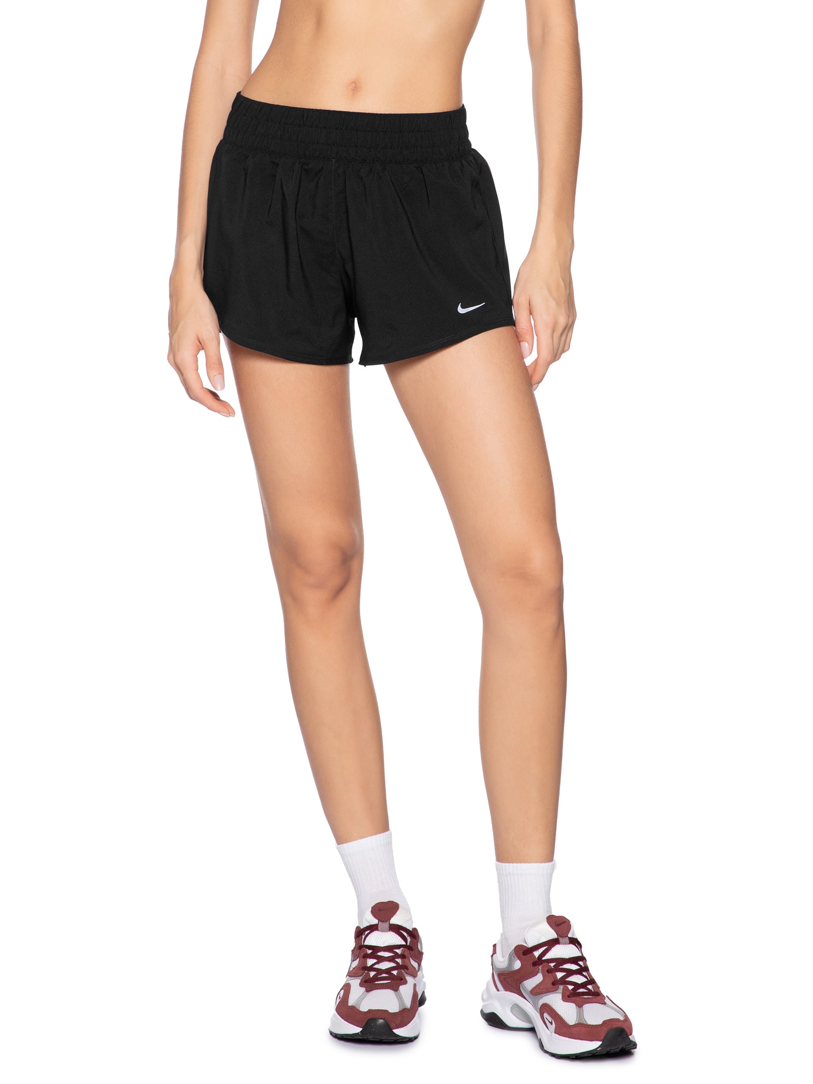 Nike - Short Feminino W NK One DF MR 3IN BR - Preto