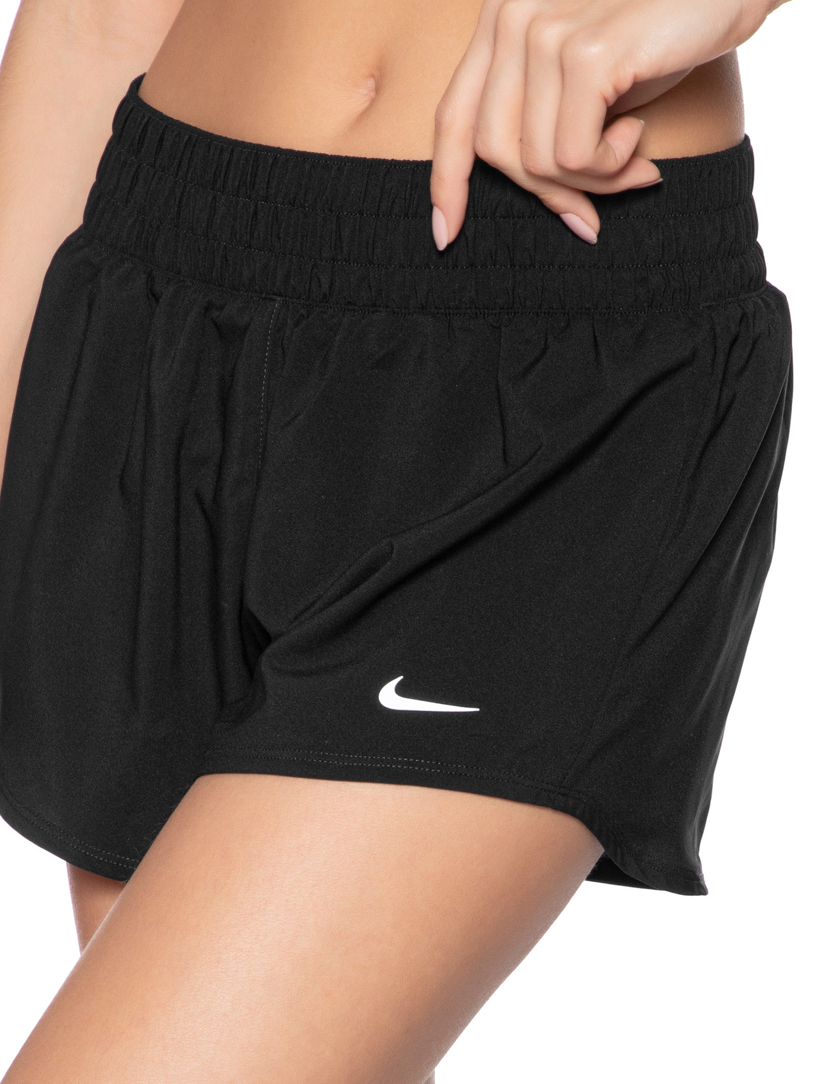 Short Feminino W NK One DF MR 3IN BR Preto Nike